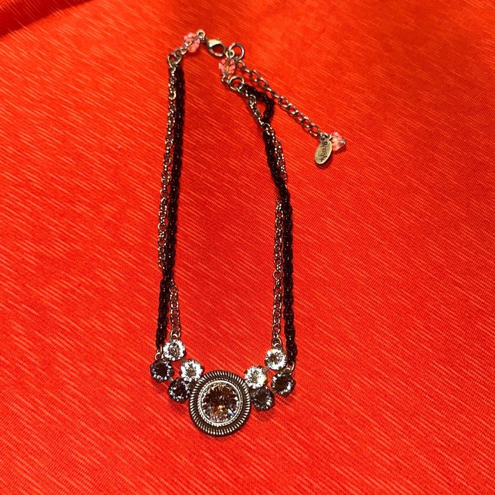 Double chain necklace